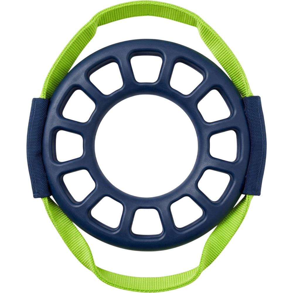 Gdfwn Lattice TPR Tug Ring with Two Webbing Handles Navy Lime - Product view